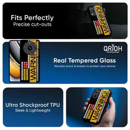 Aircraft Warning Glass Case for Realme 15T 5G