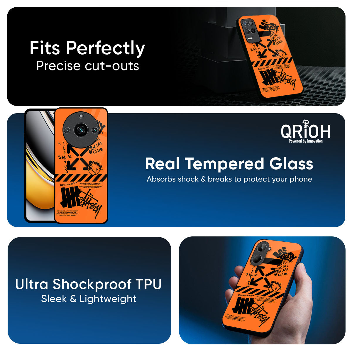Anti Social Club Glass Case for Realme Narzo N65 5G
