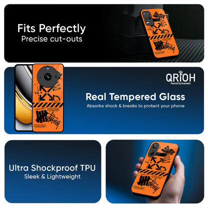 Anti Social Club Glass Case for Realme Narzo N65 5G