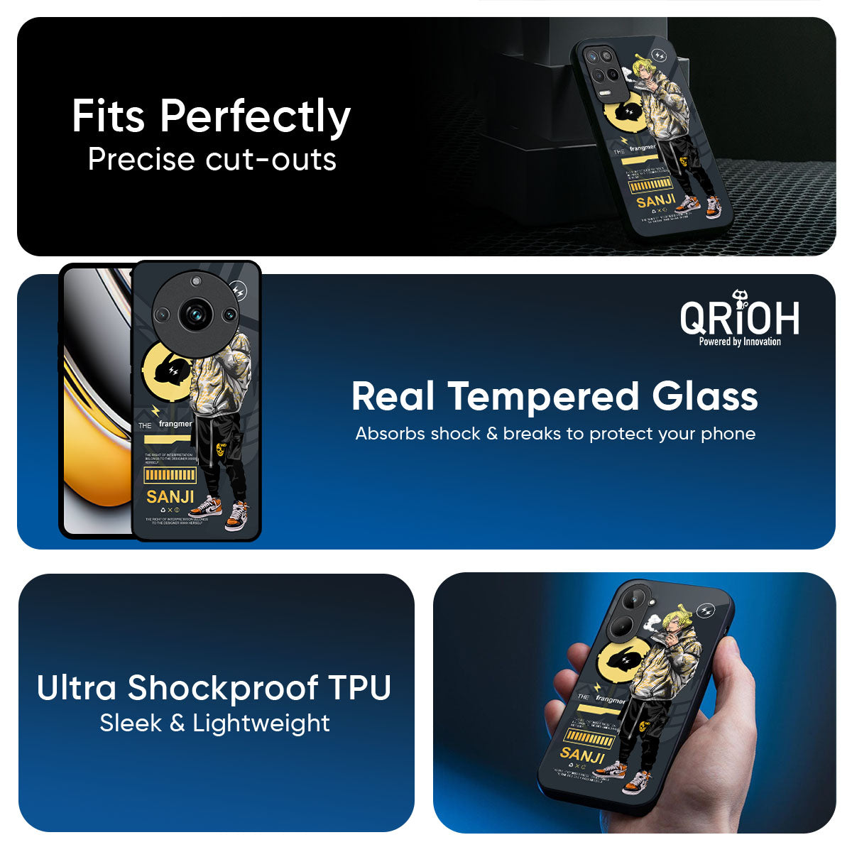 Cool Sanji Glass Case for Realme 16 5G