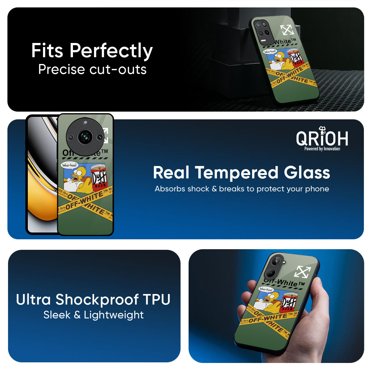 Duff Beer Glass Case for Realme C65 5G