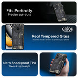 Skeleton Inside Glass Case for Realme C85 5G