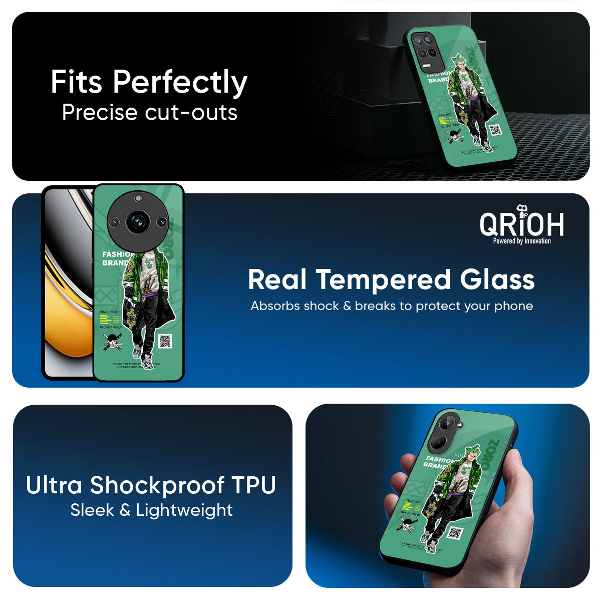 Zoro Bape Glass Case for Realme C85 5G