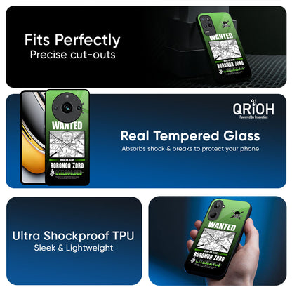 Zoro Wanted Glass Case for Realme 12X 5G