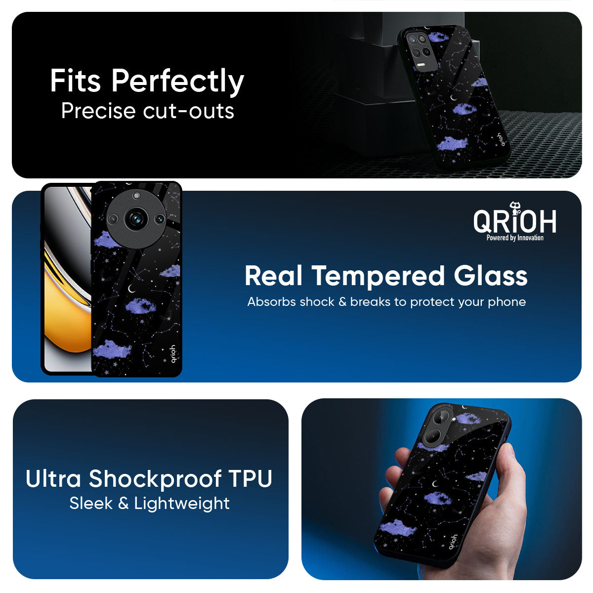 Constellations Glass Case for Realme 14 Pro Plus 5G
