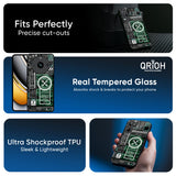 Green Camo Circuit Glass Case for Realme Narzo 80 Lite 5G