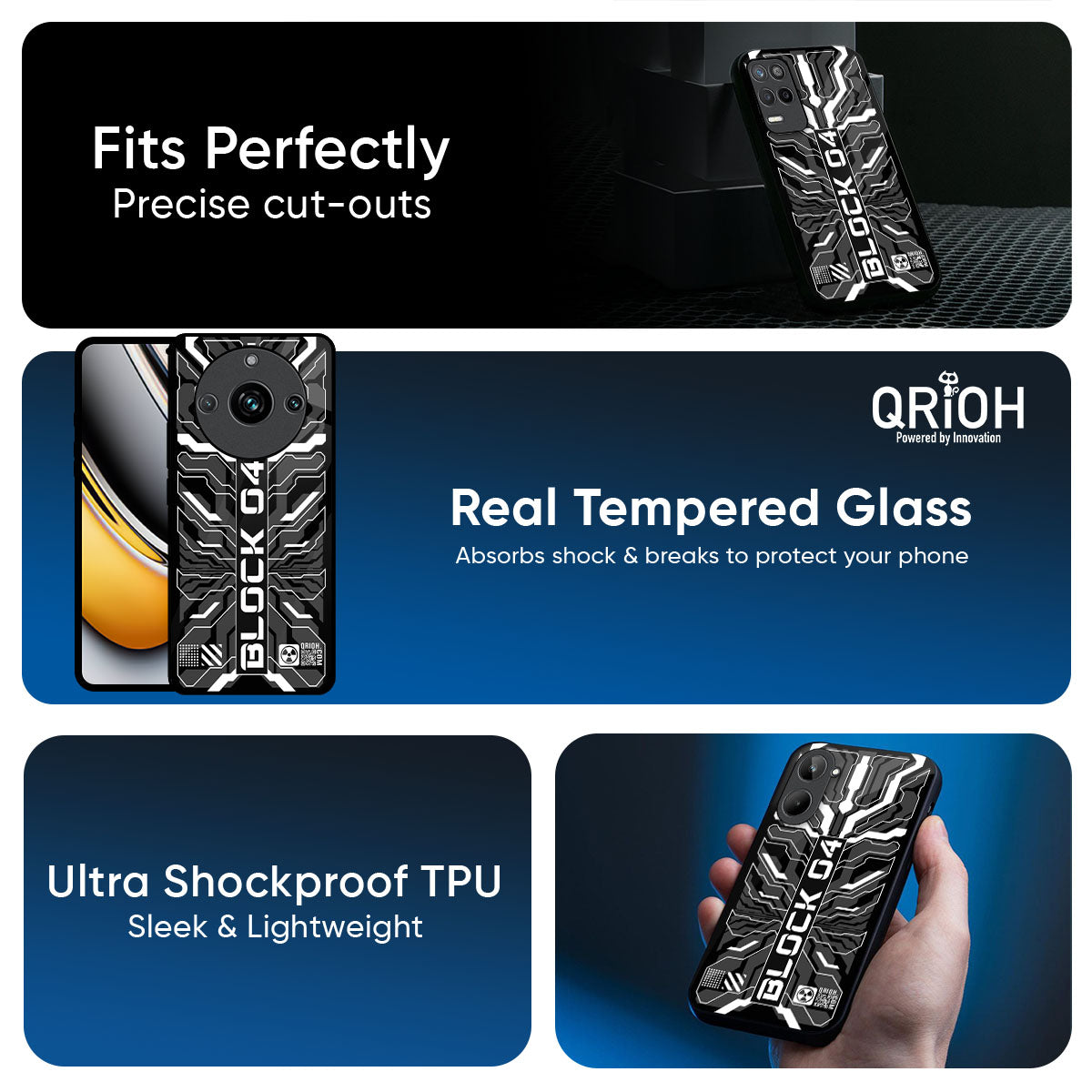 Monochrome Magic Glass Case for Realme 14 Pro 5G