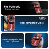 Racing Vintage Glass Case for Realme 14 5G