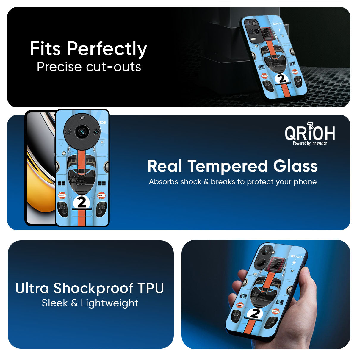 Race Laboratory Glass Case for Realme 15x 5G