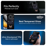 Angry Black Tiger Glass Case for Realme Narzo 80 Lite 5G