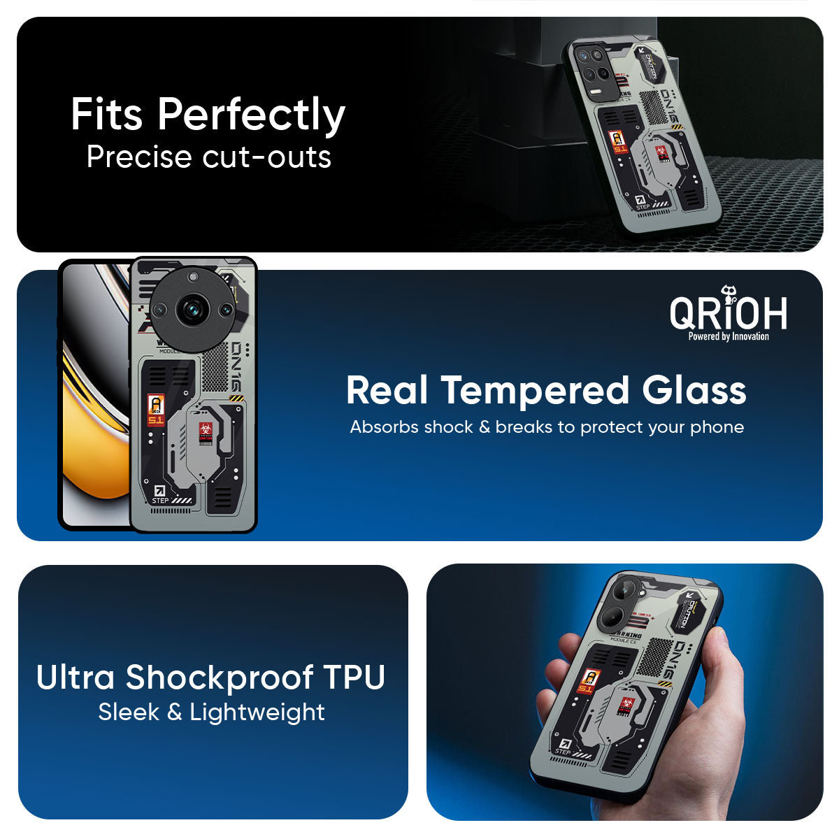 Techno Vibes Glass Case for Realme 14 Pro 5G