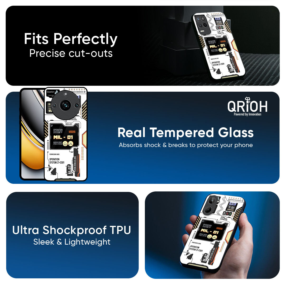 Tech Display Glass Case for Realme 14 Pro Plus 5G
