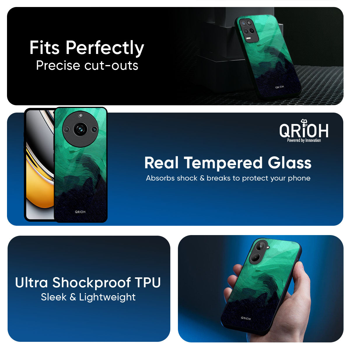 Scarlet Amber Glass Case for Realme C85 5G