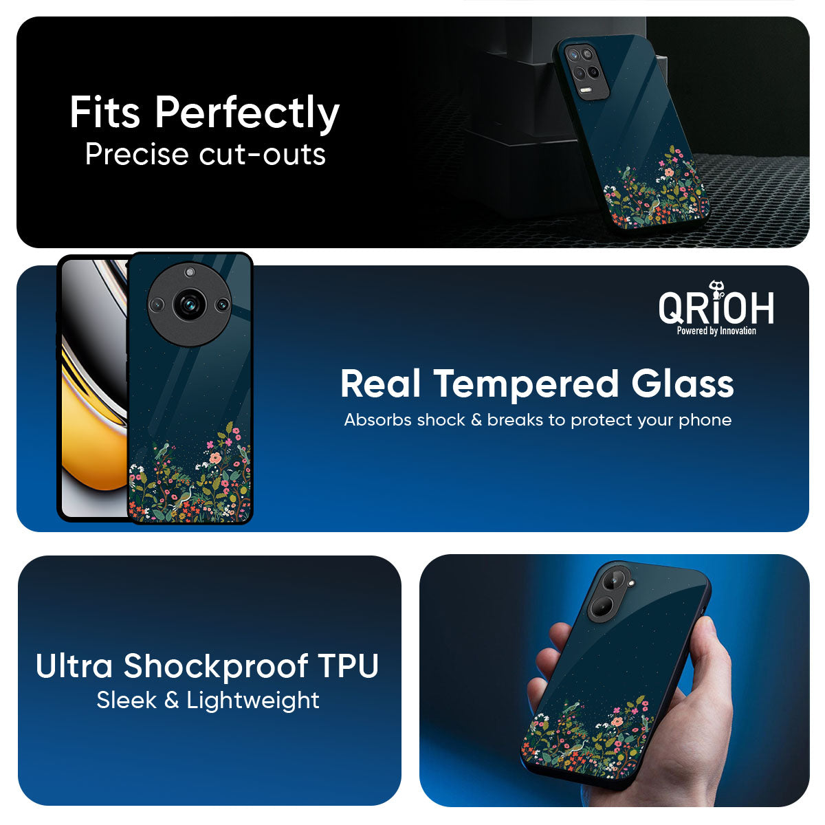 Small Garden Glass Case For Realme 14x 5G