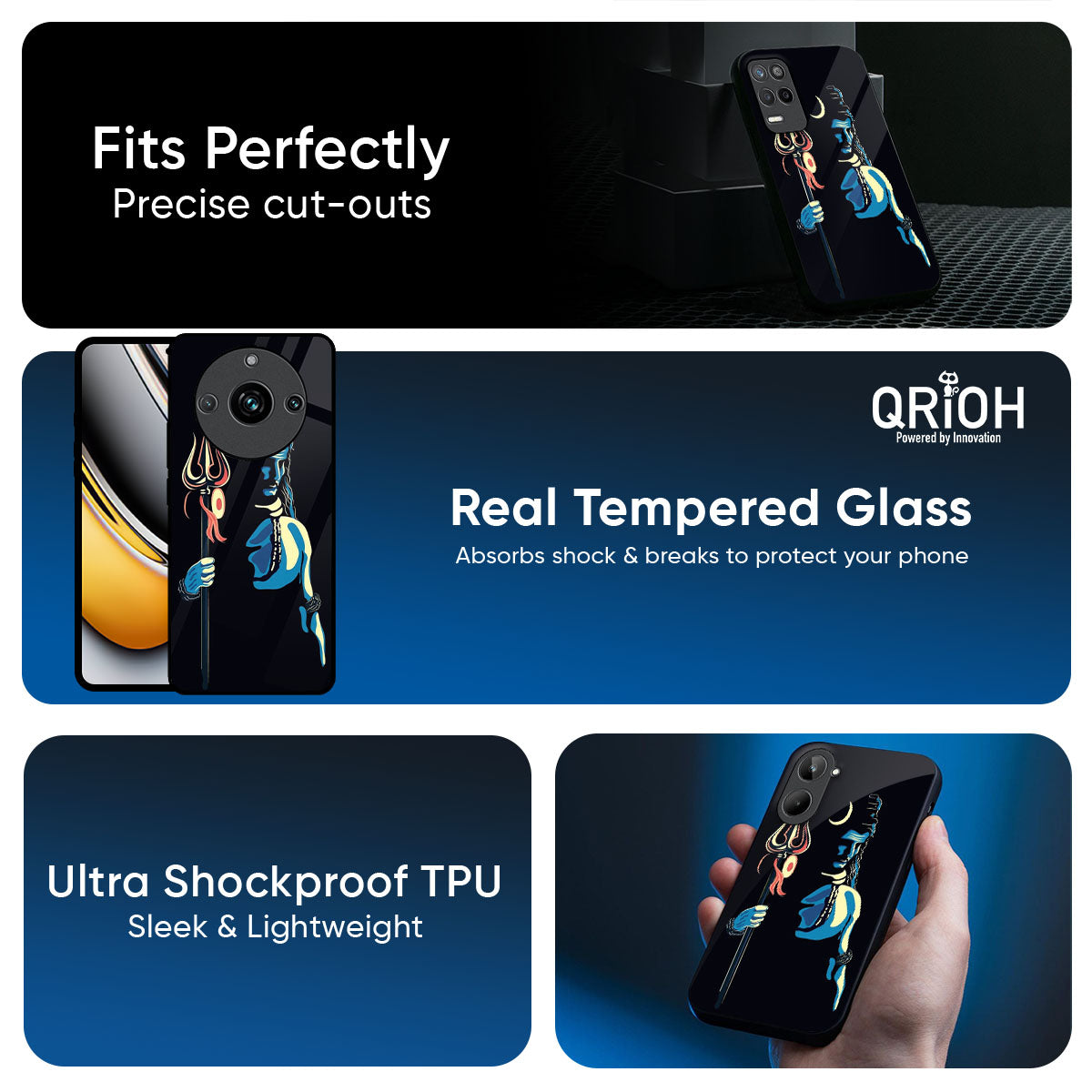 Mahakal Glass Case For Realme 12X 5G