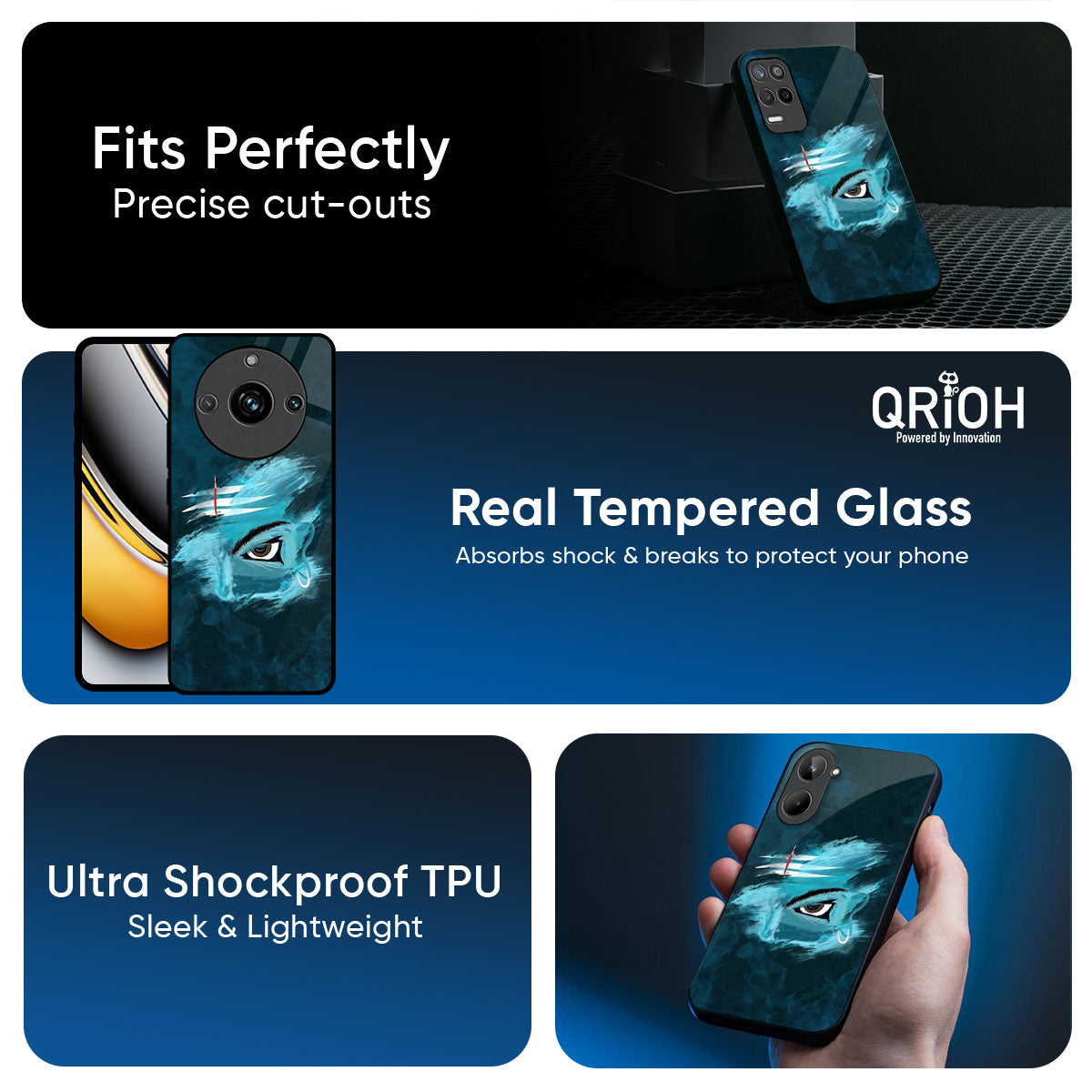 Power Of Trinetra Glass Case For Realme P4 Power 5G