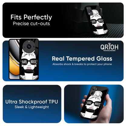Girl Boss Glass Case For Realme 16 Pro Plus 5G