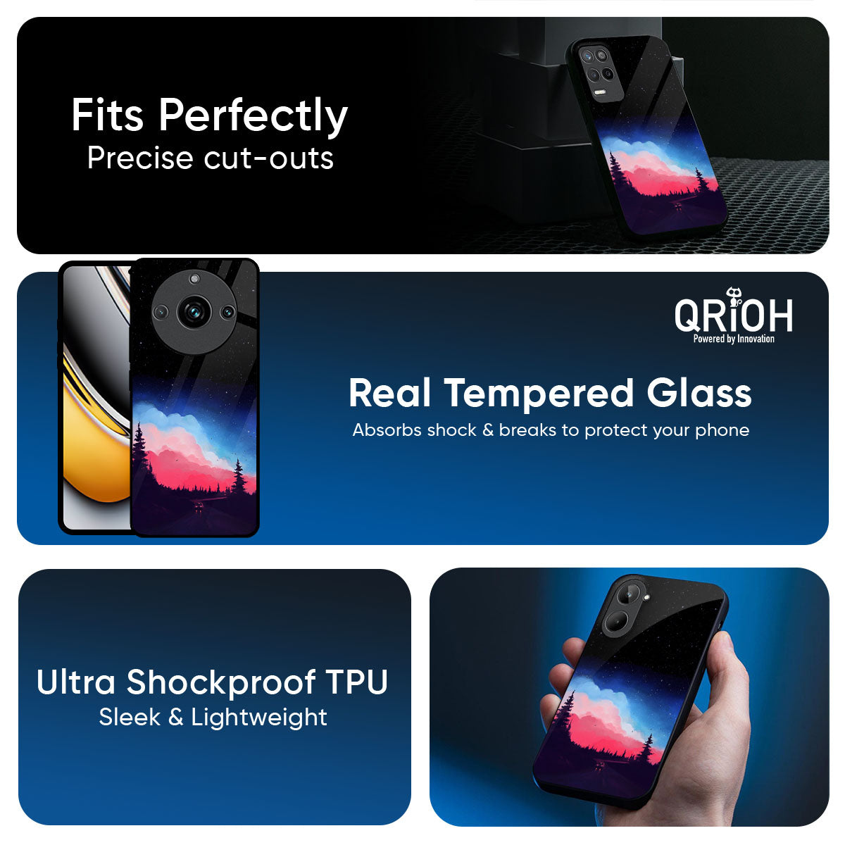 Drive In Dark Glass Case For Realme 15x 5G