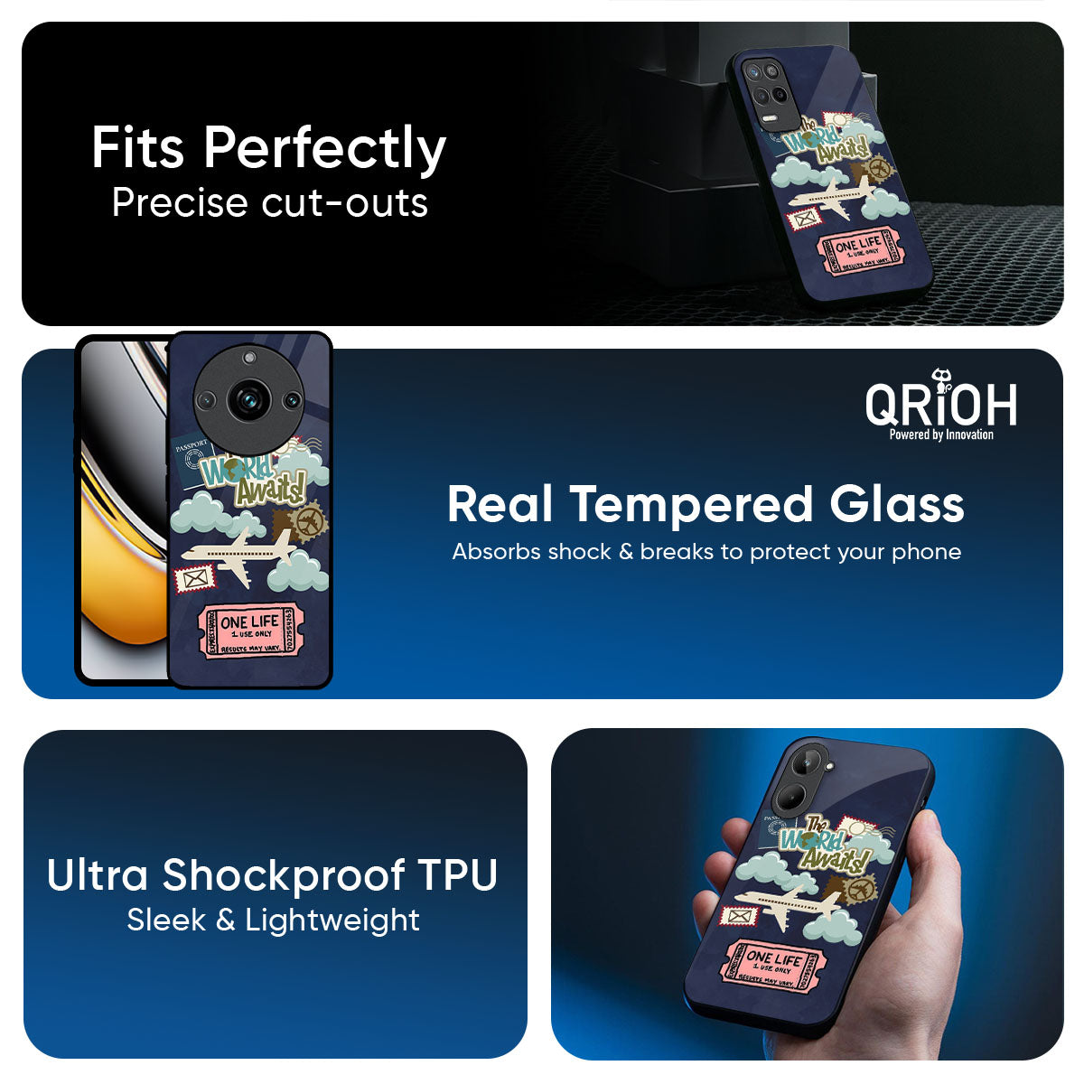 Tour The World Glass Case For Realme 14x 5G