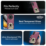 Funny Pug Face Glass Case For Realme 14 5G