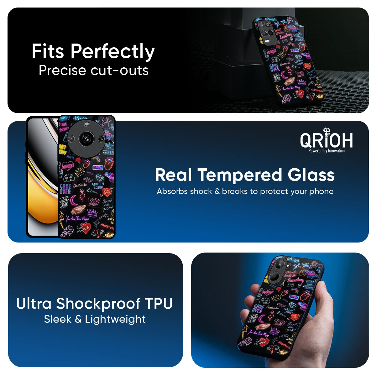 Accept The Mystery Glass Case for Realme 14 Pro Plus 5G