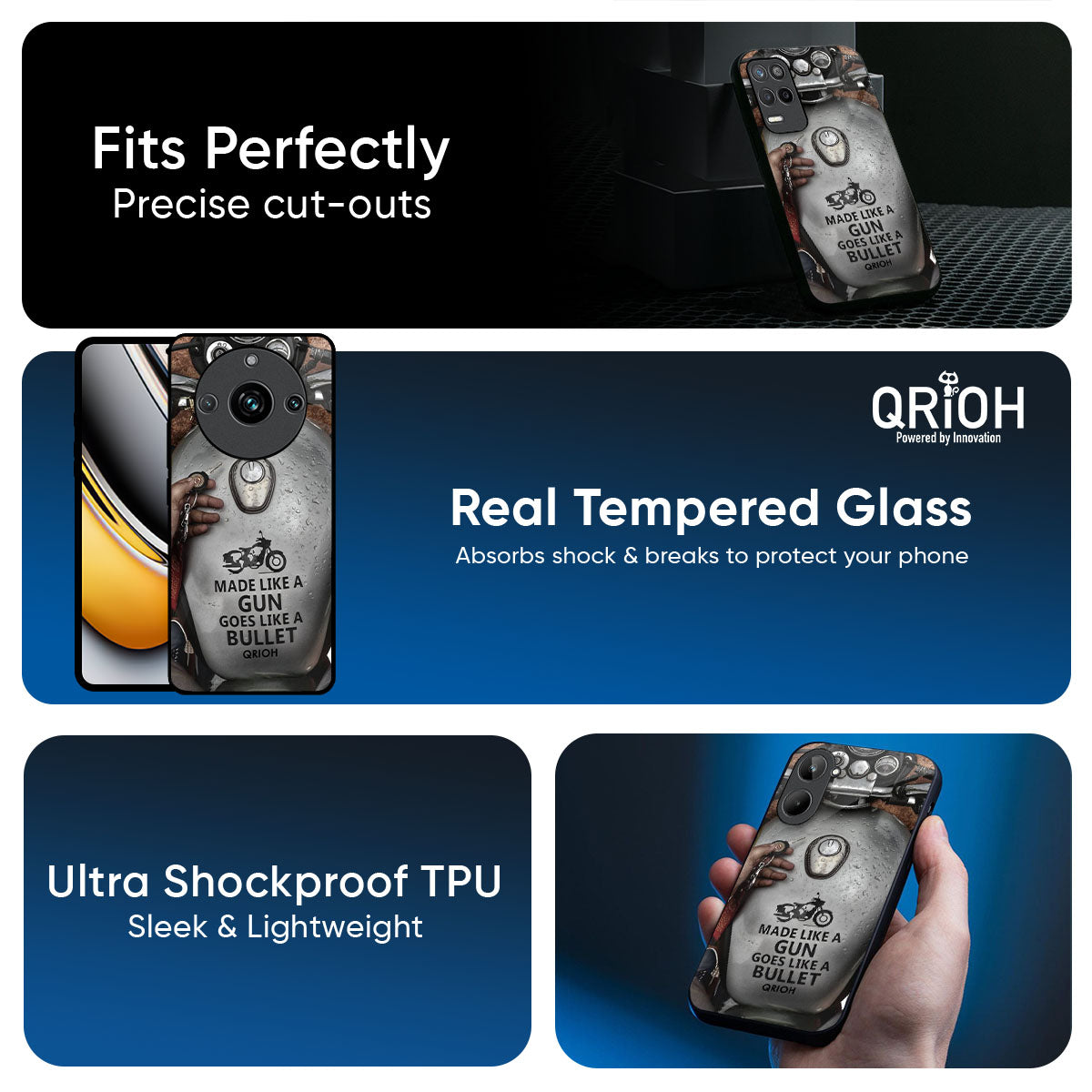 Royal Bike Glass Case for Realme 14 Pro 5G