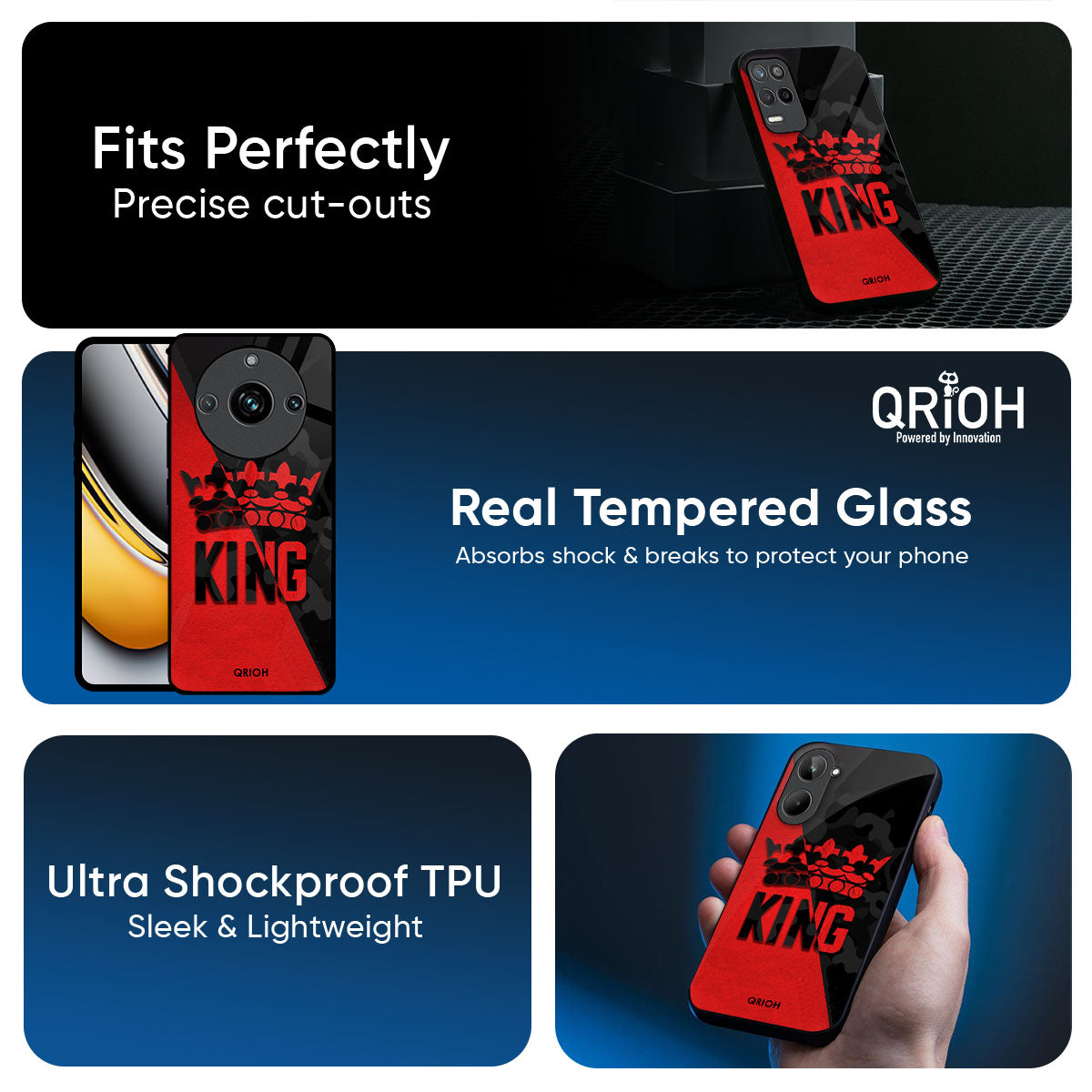 I Am A King Glass Case for Realme 14 Pro 5G