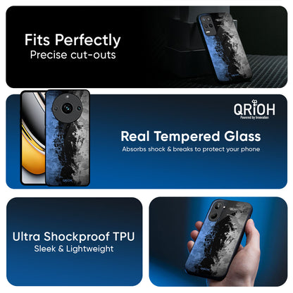 Dark Grunge Glass Case for Realme 14 Pro 5G