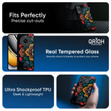 Retro Gorgeous Flower Glass Case for Realme Narzo 80 Lite 5G