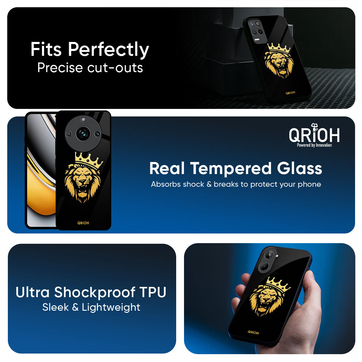 Lion The King Glass Case for Realme 14 Pro 5G