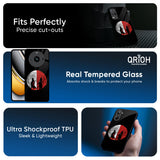 Anime Red Moon Glass Case for Realme 15x 5G