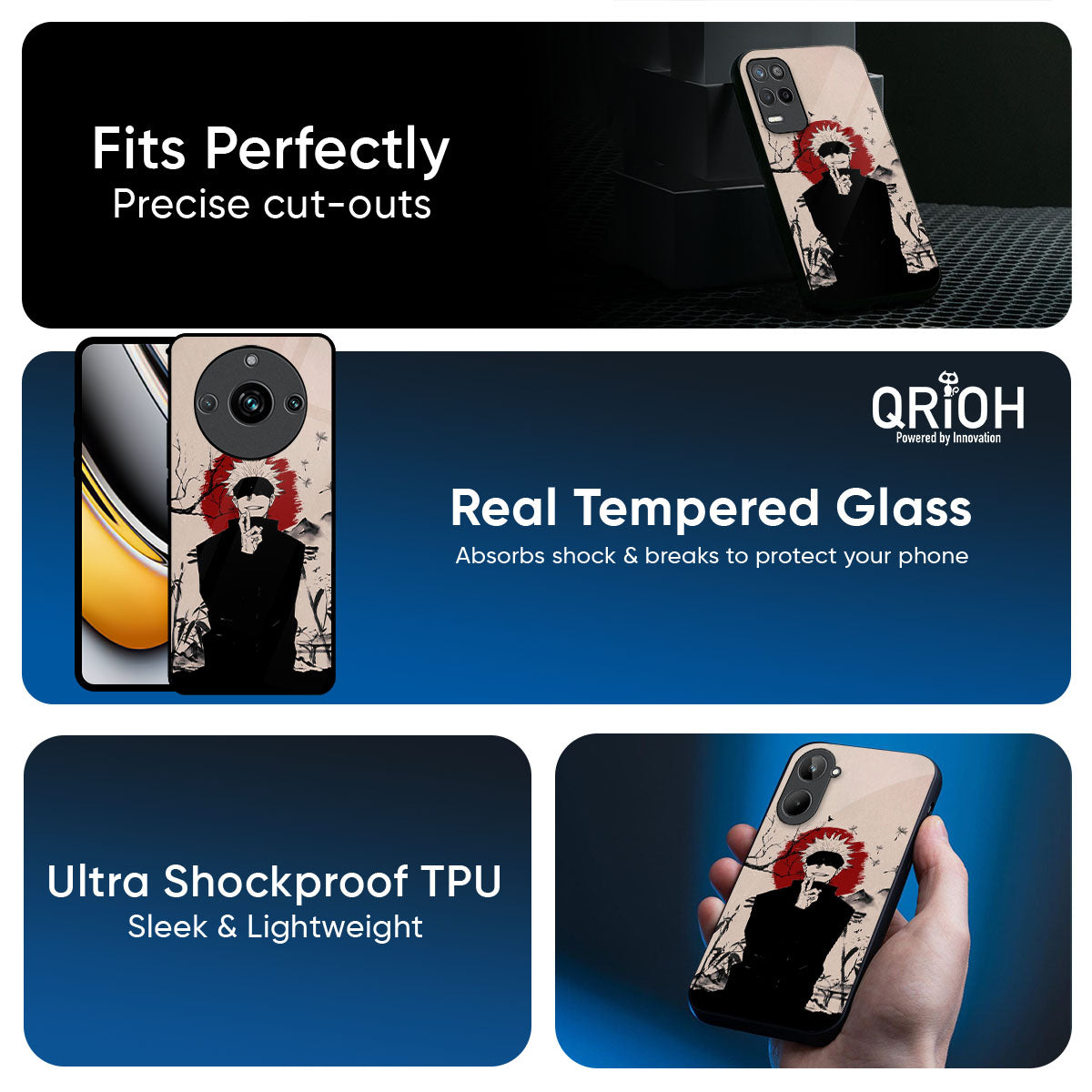 Manga Series Glass Case for Realme P3 5G