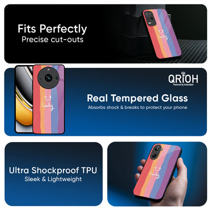 Lucky Abstract Glass Case for Realme P3 Pro 5G