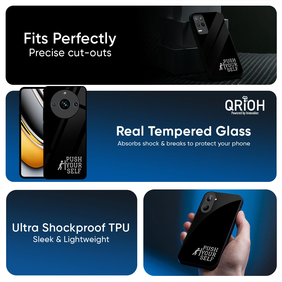 Push Your Self Glass Case for Realme P3 Pro 5G