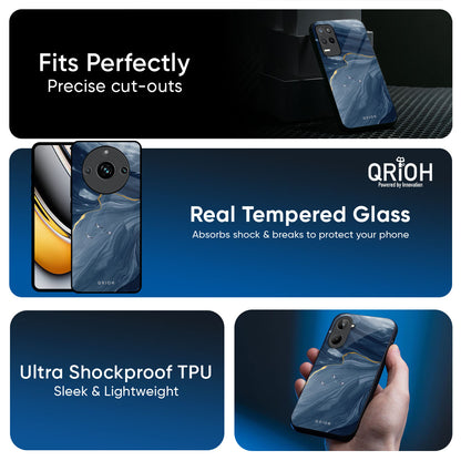 Deep Ocean Marble Glass Case for Realme P3 Pro 5G