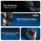 Multicolor Wooden Effect Glass Case for Realme 15T 5G