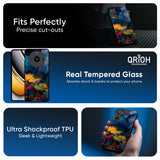 Multicolor Oil Painting Glass Case for Realme 15T 5G