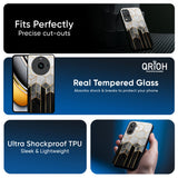 Tricolor Pattern Glass Case for Realme Narzo 80 Lite 5G
