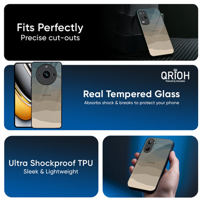 Abstract Mountain Pattern Glass Case for Realme 16 5G