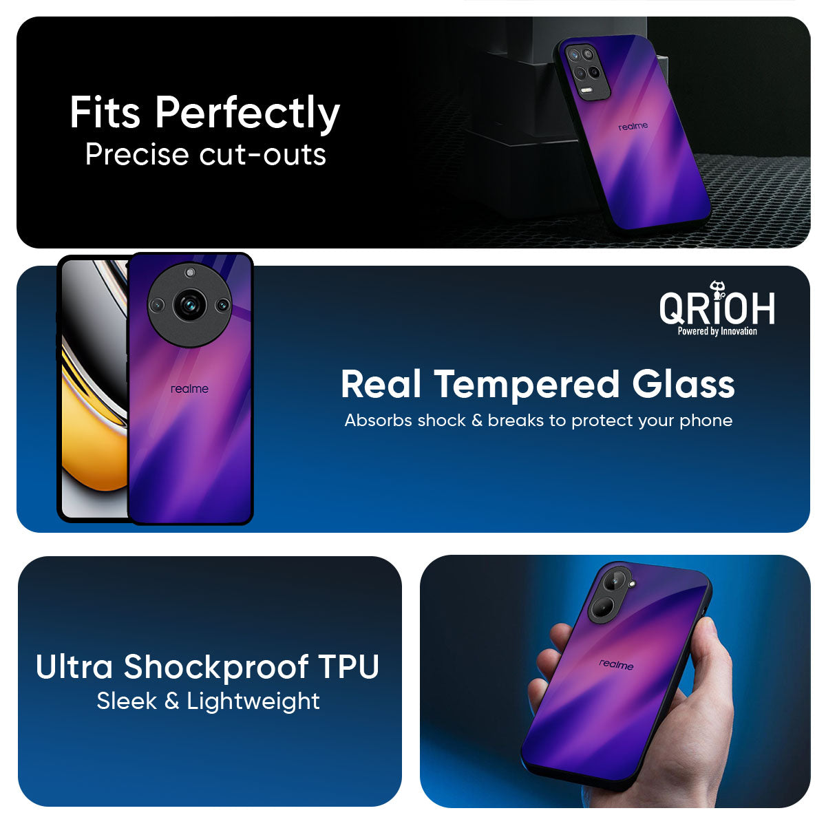 Pink Thunder Glass Case for Realme 14 Pro Plus 5G
