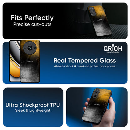 Gold Gradient Glass Case for Realme 14 Pro 5G