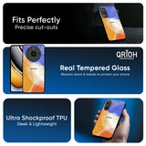 Creative Canvas Glass Case for Realme C65 5G