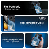 Blue Waves Glass Case for Realme 15T 5G