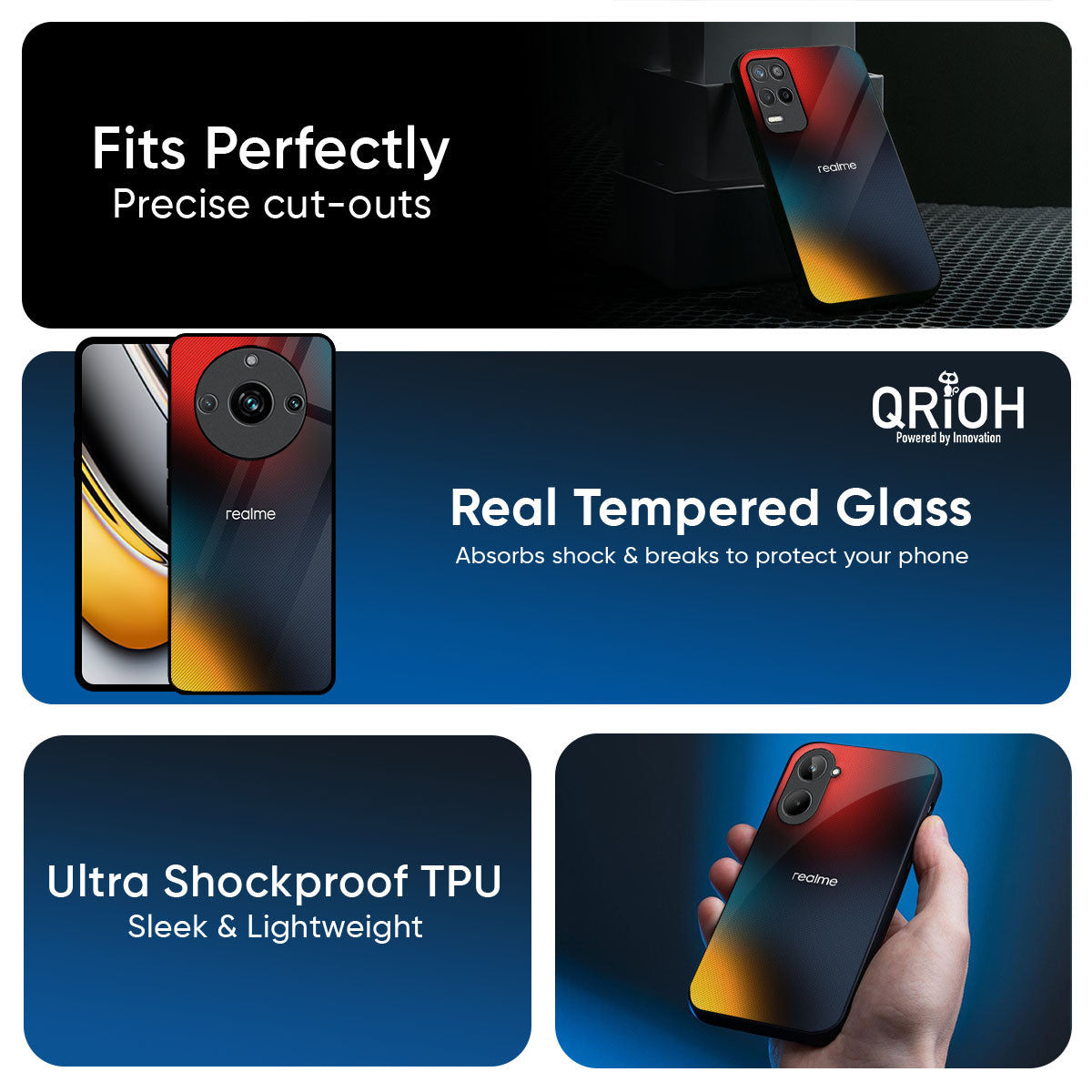 Prismatic Glass Case for Realme P4 Power 5G