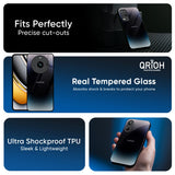 Black Obsidian Glass Case for Realme 14 5G