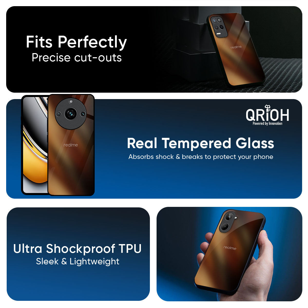 EarthTones Glass Case for Realme P3 5G