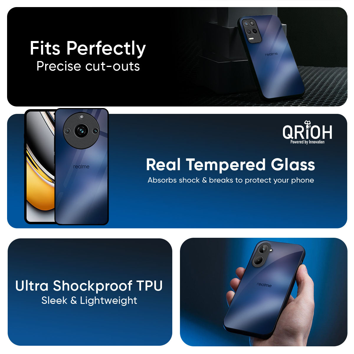 Dark Sea Glass Case for Realme 14 Pro Plus 5G
