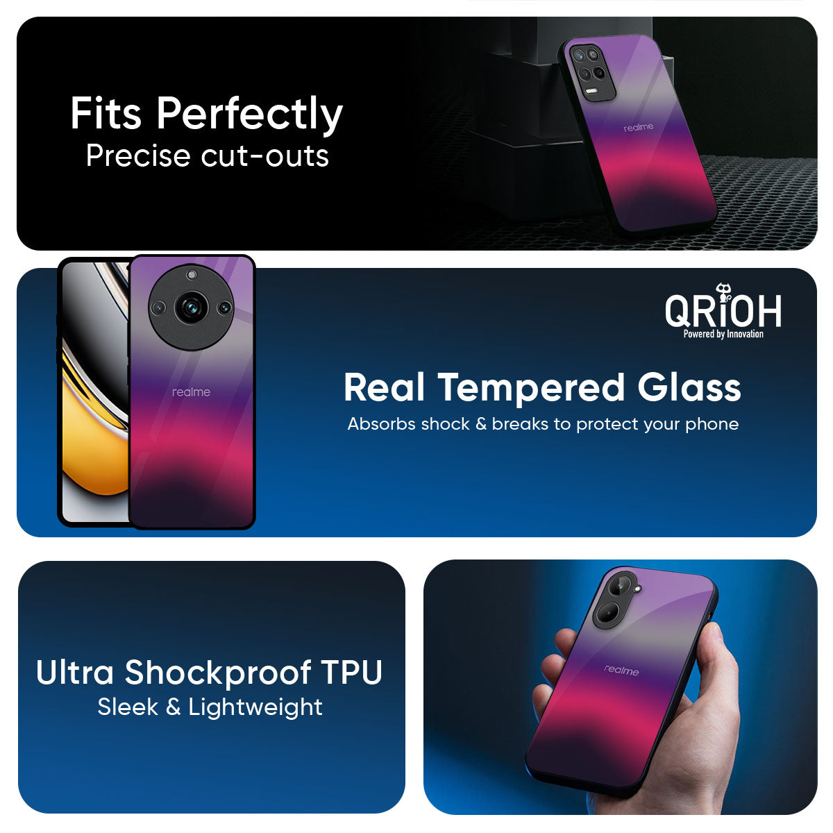 Pink Horizon Glass Case for Realme 14 Pro Plus 5G