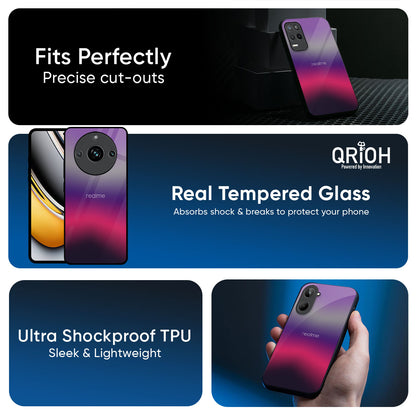 Pink Horizon Glass Case for Realme 14 5G