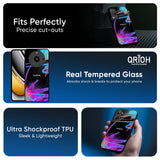 Brushy Color Glass Case for Realme 14 5G